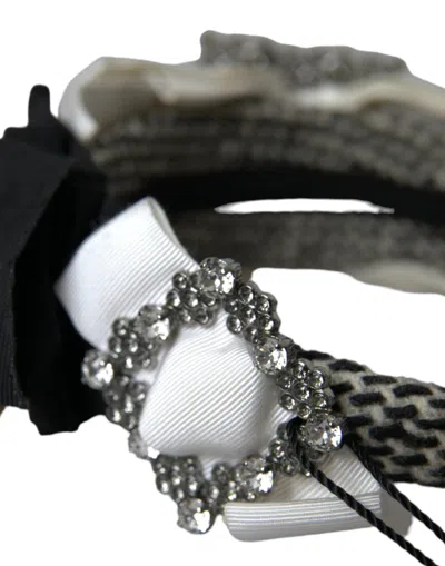 Dolce & Gabbana Crystal Embellished Headband In Multi