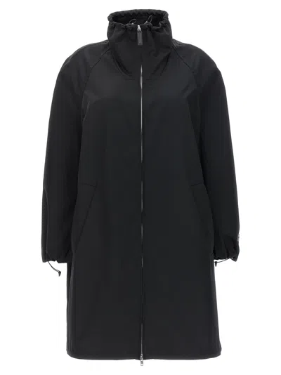 Marni Satin Technical Fabric Parka In Black