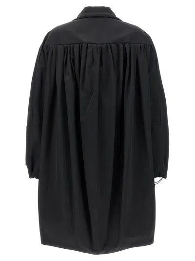 Marni Satin Technical Fabric Parka In Black