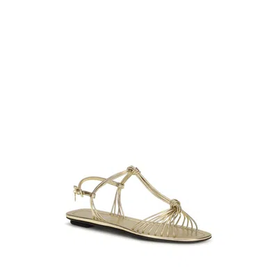 Prada Metallic Nappa Leather Sandal In Pattern