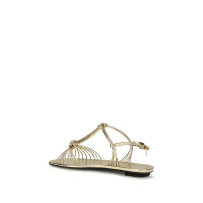 Prada Metallic Nappa Leather Sandal In Pattern