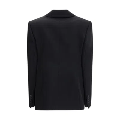 Givenchy Double-breasted Wool Blazer In Black