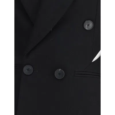 Givenchy Double-breasted Wool Blazer In Black
