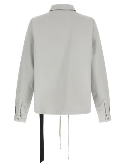 Drkshdw Cotton Canvas Shell Jacket In Neutral
