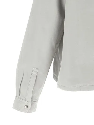 Drkshdw Cotton Canvas Shell Jacket In Neutral