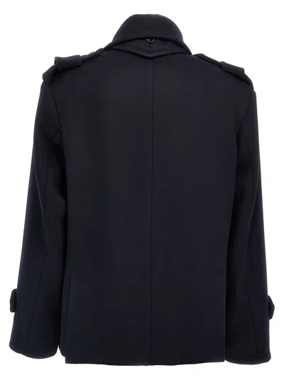 Max Mara Laveno Double-breasted Wool And Cashmere-blend Felt Coat In Blue