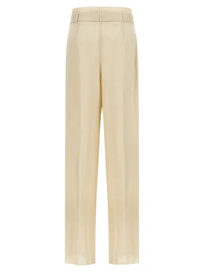 Max Mara Studio Trousers In Neutral