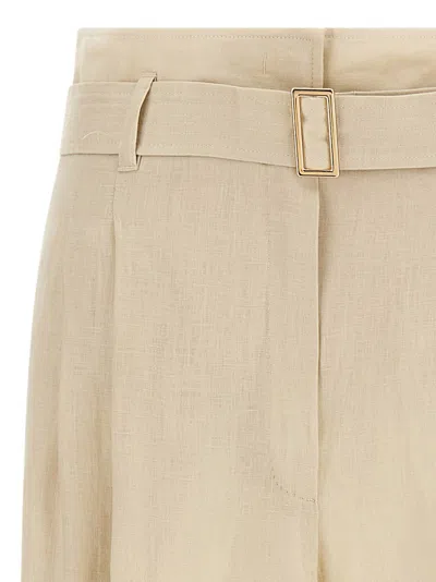 Max Mara Studio Trousers In Neutral