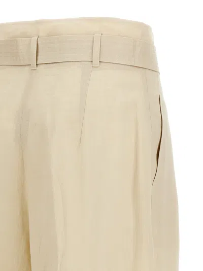 Max Mara Studio Trousers In Neutral