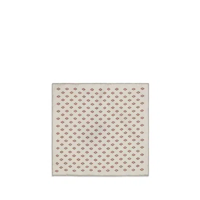 Brunello Cucinelli Silk Diamond-patterned Scarf In White