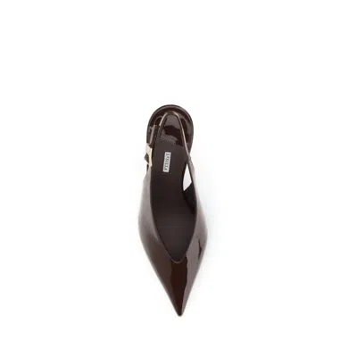 Le Silla Clivage Slingback Heel In Brown