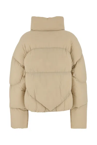 Bacon Hoodless New Order Down Jacket With Hidden Closure In Neutral