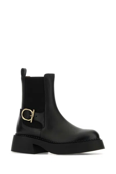 Ferragamo Tia Boot In Black
