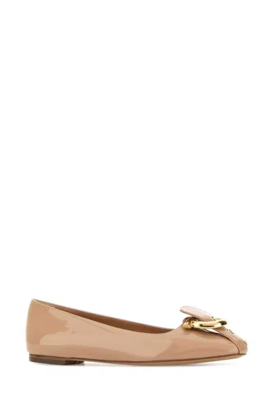 Ferragamo Oxide Ballet Flat In Multi