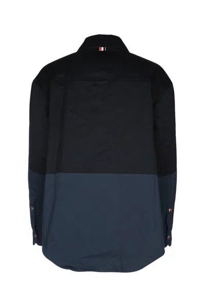 Thom Browne Color-block Cotton Jacket In Multi