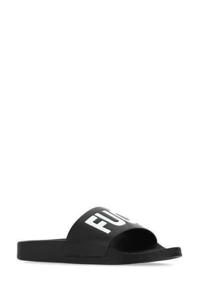 Vtmnts Rubber Slipper In Black