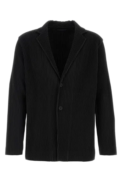 Issey Miyake Polyester Blazer In Black