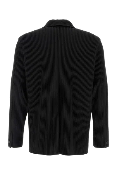 Issey Miyake Polyester Blazer In Black