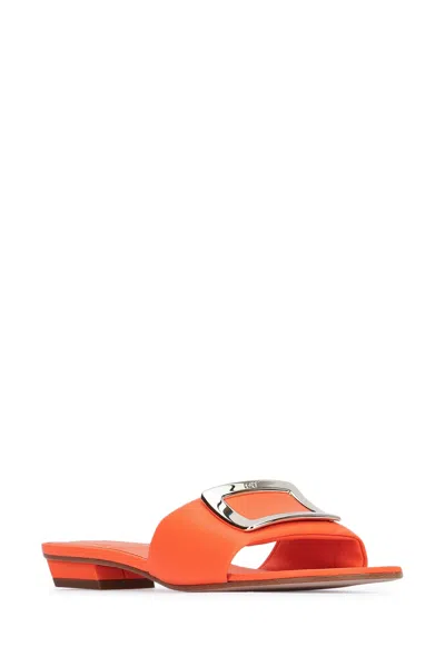 Roger Vivier Mule Mule In Orange