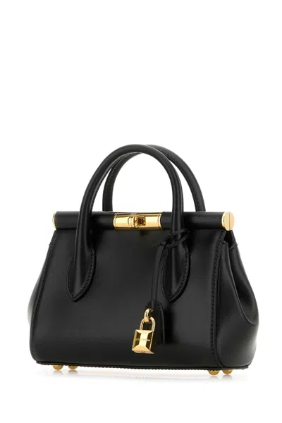 Dolce & Gabbana Marlene Frame Tote Bag In Black