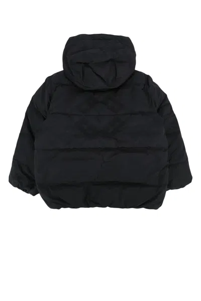 Givenchy Kids Quilted Hooded Jacket With Front Zip For Boys In Black