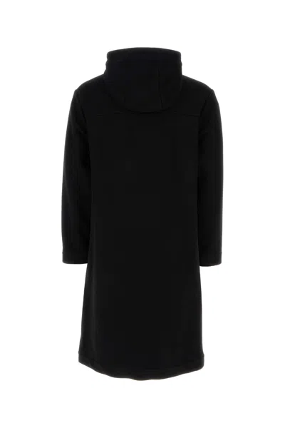 Aspesi Wool Blend Parka Jacket In Black