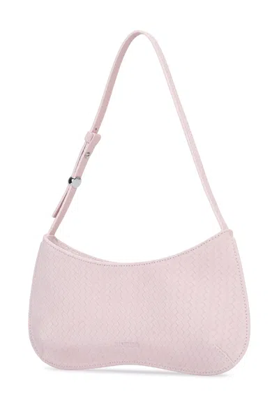 Jacquemus Le Bisou Suede-textured Shoulder Bag In Pink