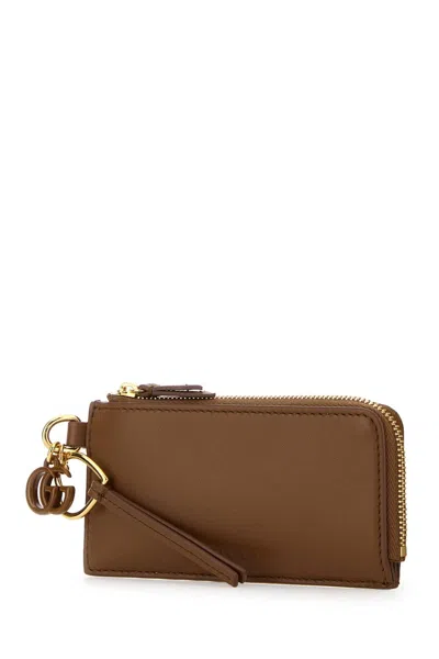 Gucci Case Card Case In Brown