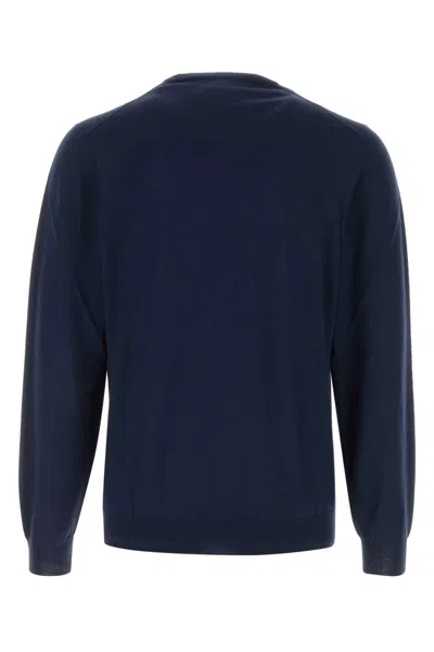 Fedeli Girocollo Sweater In Blue