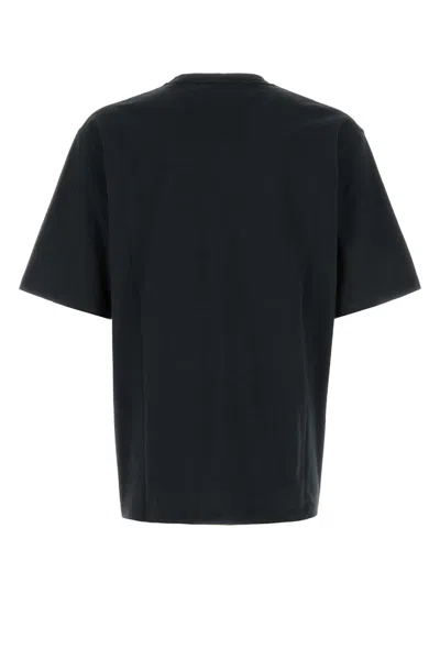 Alexander Mcqueen Contrast Panel Cotton T-shirt In Gray