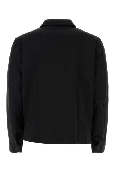 Givenchy Wool Blend Overshirt In Black