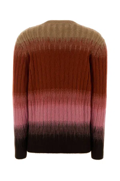 Fendi Gradient Mohair-nylon Blend Sweater In Multi