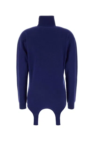 Saint Laurent Cashmere Pullover In Blue