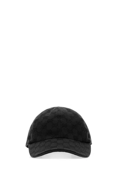 Gucci Versatile Adjustable Cap With Curved Brim In Black