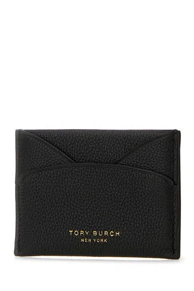 Tory Burch Flat Card Case In Black