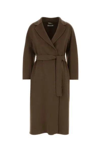 S Max Mara S Maxmara Mud Wool Esturia Jacket In Brown