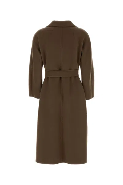 S Max Mara S Maxmara Mud Wool Esturia Jacket In Brown