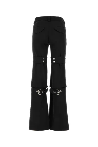 Off-white Stretch Polyester Blend Cargo Pant In Black