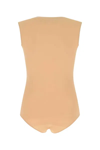 Maison Margiela Elastic Polyamide Bodysuit In Neutral