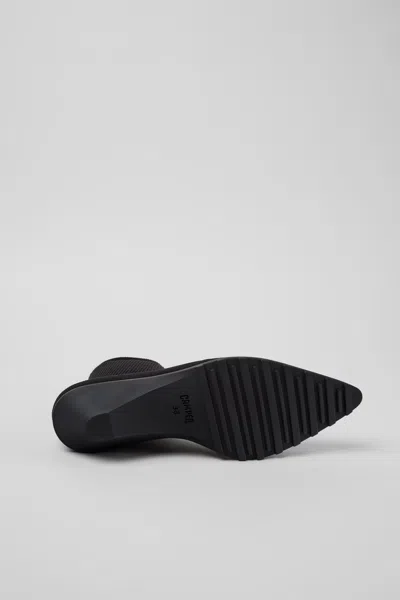 Camper Kitten Heel Ankle Boot In Black