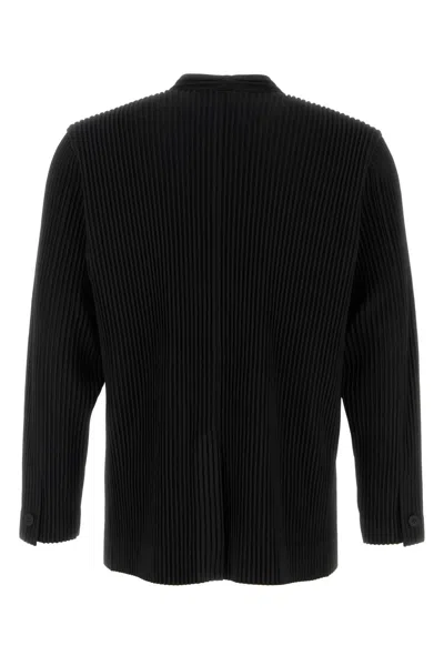 Issey Miyake Polyester Blazer In Black