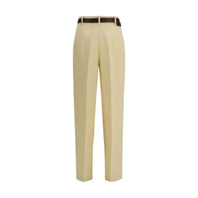 Max Mara Studio Trousers In Neutral