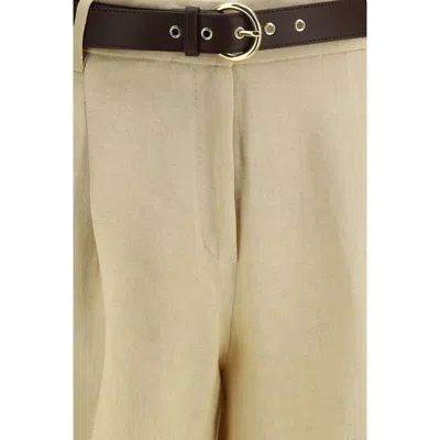Max Mara Studio Trousers In Neutral