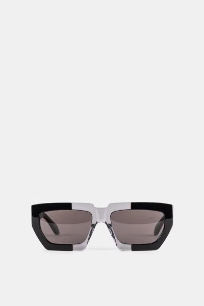 Alaïa Acetate Rectangular Sunglasses In Multi