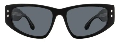 Isabel Marant Im0172s Rectangular Acetate Sunglasses In Black