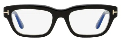Tom Ford Tf6045-b Blue Block Rectangular Eyeglasses In Black