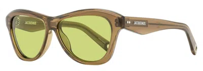 Jacquemus Logo Print Round Sunglasses In Multi