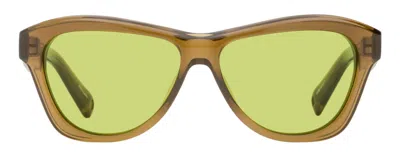 Jacquemus Logo Print Round Sunglasses In Multi