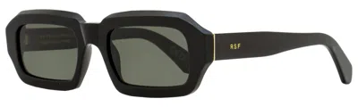 Retrosuperfuture Unisex Rectangular Sunglasses Fantasma 17i Black 54mm In Black