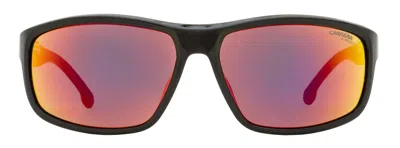 Carrera Sporty Rectangular Sunglasses In Black